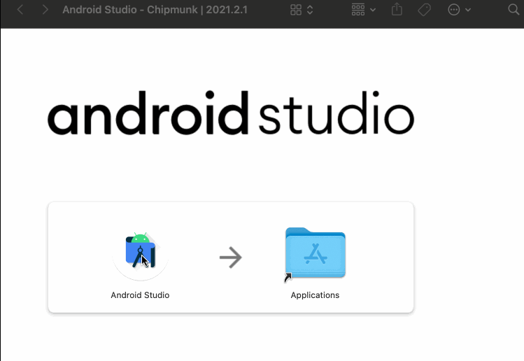 Drag Drop Android Studio App in Application Folder